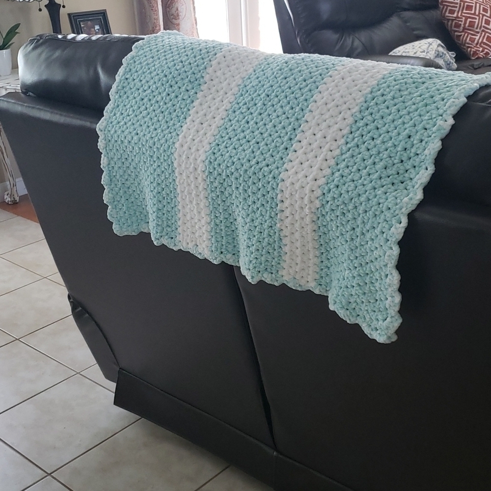 Hand Made Crochet Baby Blanket - Picture 2 of 3